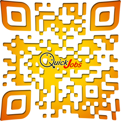 QuickJobs.de - QR-Code stylisch (gelb)